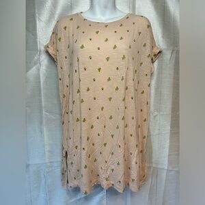 Lularoe Leah drop shoulder cuff tunic